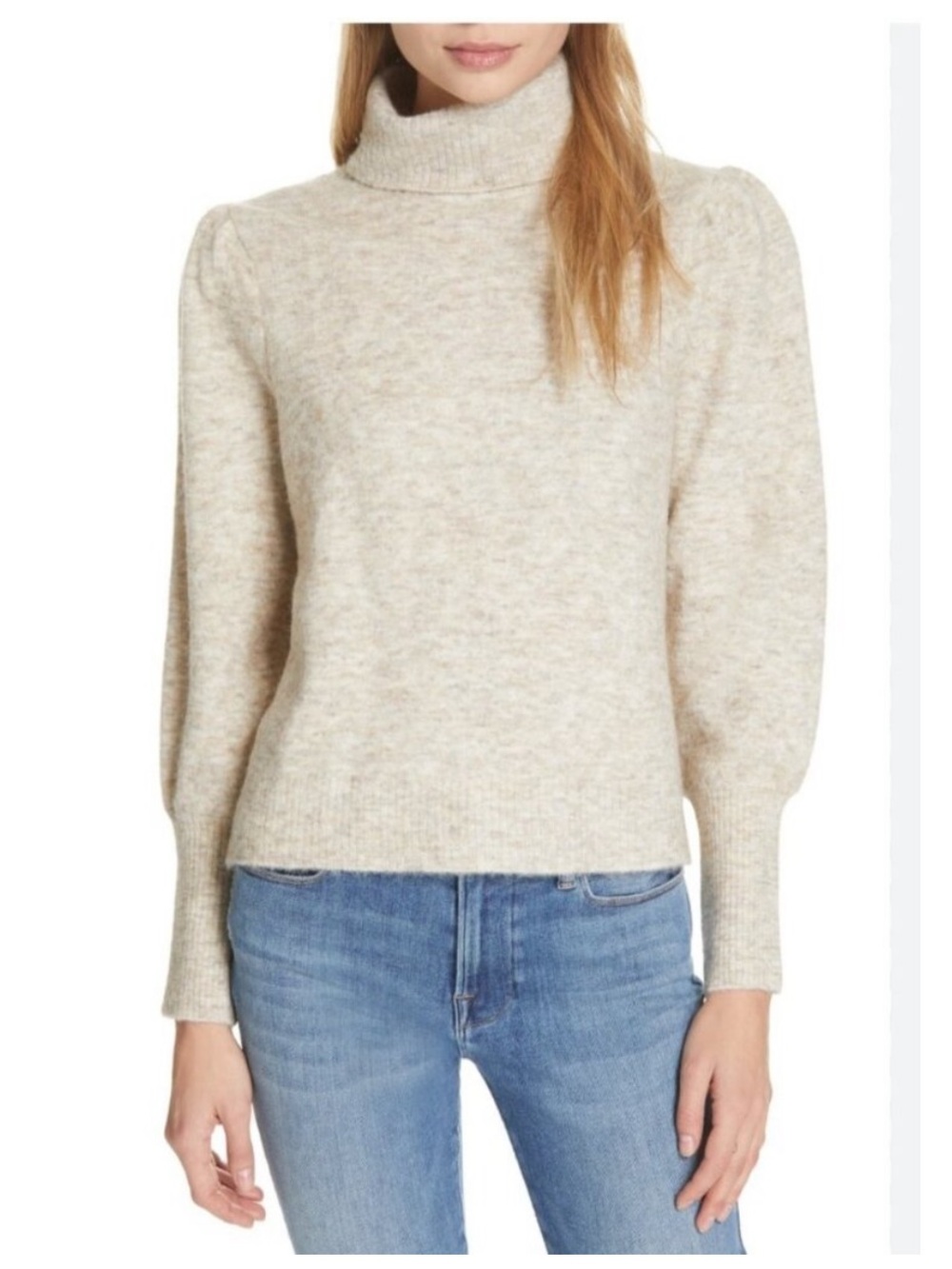 FRAME oatmeal Alpaca merino wool sweater XS